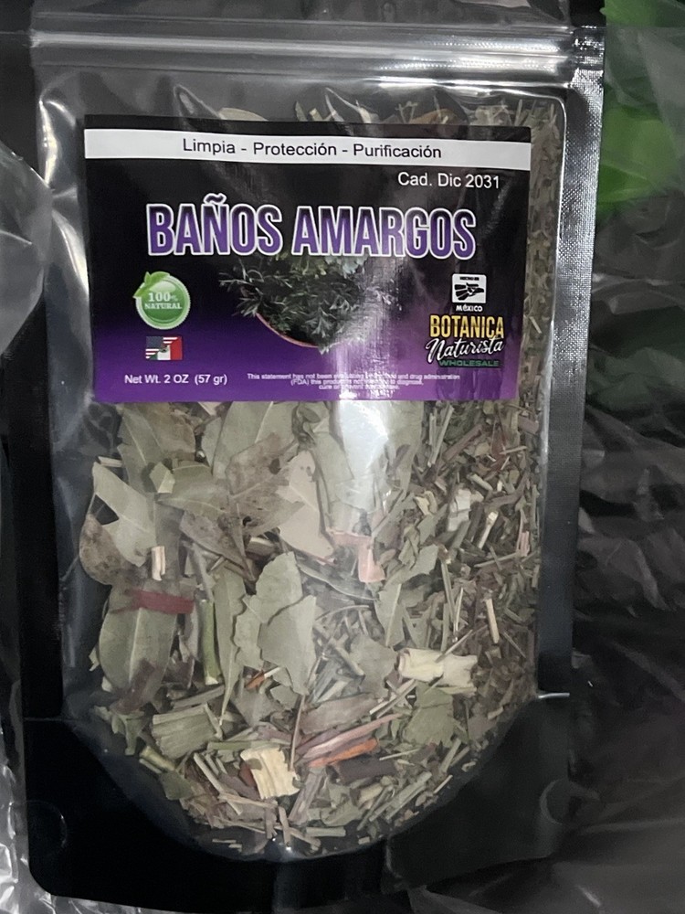 Botanica Naturista Wholesale Baños Amargos Herbal Bath Leaves 2 oz 100%