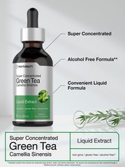 Green Tea Liquid Extract | 2 fl oz | Alcohol Free | Vegetarian | by Horbaach