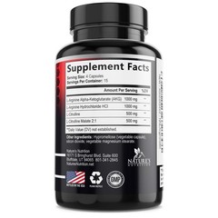 Nitric Oxide Booster Extra Strength- L Arginine 3X Strength Nitric Oxide Support