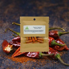 Organic Cayenne Pepper 60,000 SHU, 500mg and 650mg vegetarian or pullulan