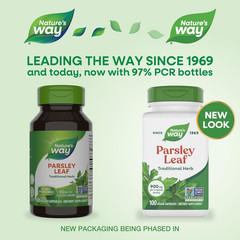 Premium Herbal Parsley Leaf Provides Chlorophyll, 100 Vegan Capsules