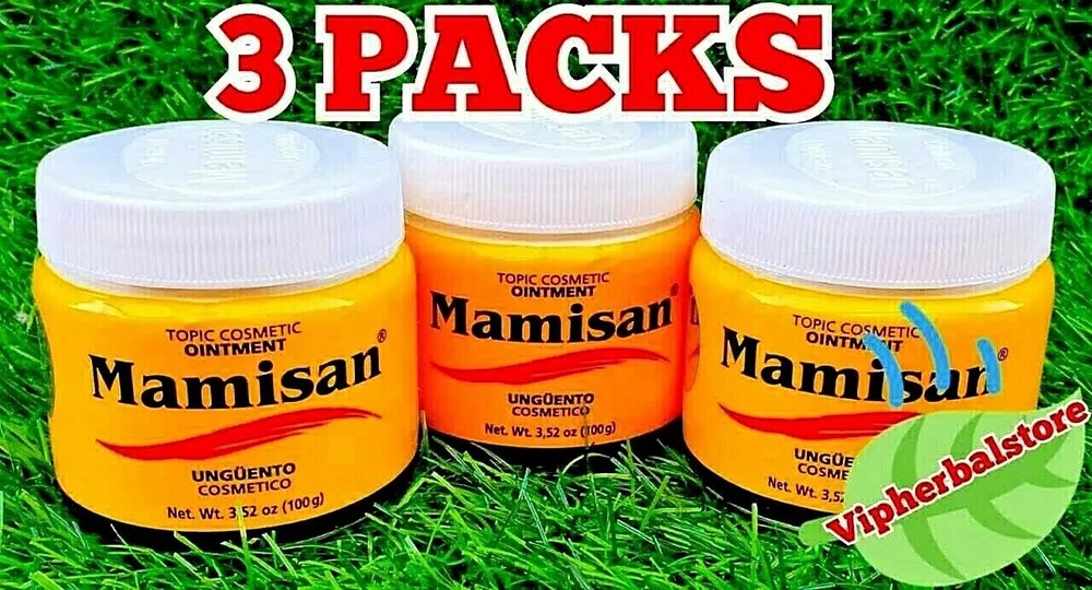 3 Packs MAMISAN OINTMENT Unguento 100 grs each Blows Support Swelling Support