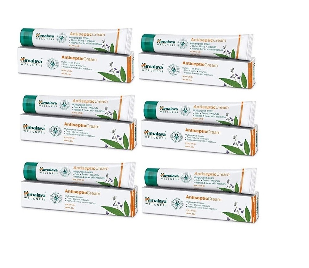 (Pack of 6) Himalaya Herbals Antiseptic Cream 20gm Each