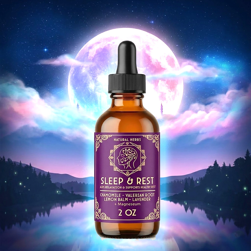 Deep Sleep & Rest – Herbal Support Extract – Chamomile Valerian Lavender MORE!