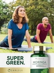 Carlyle Moringa Oleifera Supplement | 180 Capsules | 180 Count (Pack of 1)