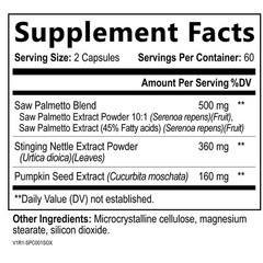 Built by Nature Prostate Support 120 Capsules Saw Palmetto Nettle