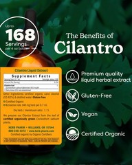 Organic Cilantro Liquid Extract Drops – Detox & Cleansing Support, 4 Oz