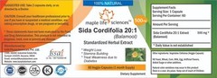 Sida Cordifolia 20:1 Extract Capsule Balamool Pure & High Quality