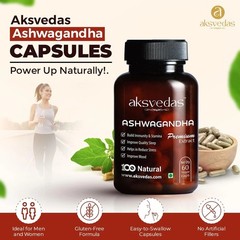 Aksvedas Ashwagandha Capsules, 60 Capsules a571