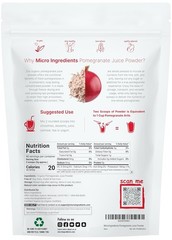 100% Natural Pomegranate Juice Powder, 16oz | Antioxidant & Immune Support