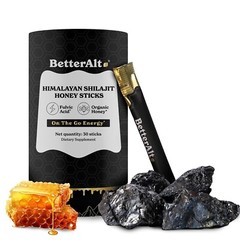 Better Alt Pure Himalayan Shilajit Sticks Organic with Honey, Organicly Sweeter