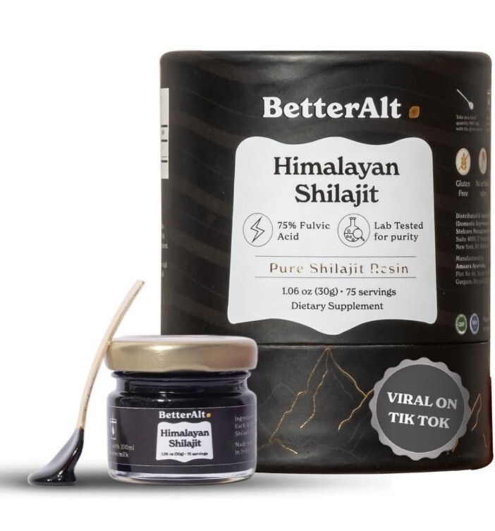 Better Alt Pure Himalayan Shilajit Resin High Potency Gold Grade for Men &…