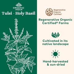 ORGANIC INDIA Tulsi Herbal Supplement – Holy Basil, 180 Count (Pack of 1)