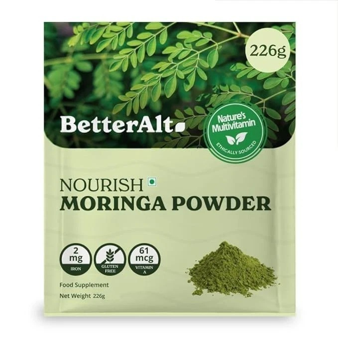 Better Alt Moringa Powder 226 Gram, Moringa Leaf Powder for Immunity Skin & Hair