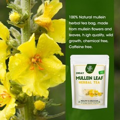 140 Tea Bags Mullein Leaf Tea Bag 100% Natural Detox & Respiratory Support