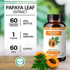 TrueMed Papaya Leaf Extract Support for Immunity and Promotes Good Hair, Skin