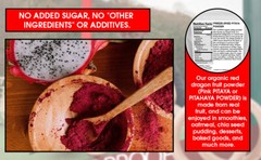 Superfoods USDA Certified Organic Freeze-Dried Pitaya Powder Dragon Fruit 3.5 Oz
