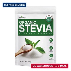 Organic Stevia Powder 6oz (171g), Stevia Extract Powder, Sugar-Free & 0 Calories