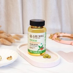 Arumba Neem + Turmeric Tabs | With Black Pepper | Skin, Detox | 150 Tablets