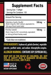 cholesterol support formula – GARLIC & PARSLEY 600MG – extra strength soft gels