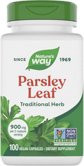 Premium Herbal Parsley Leaf Provides Chlorophyll, 100 Vegan Capsules