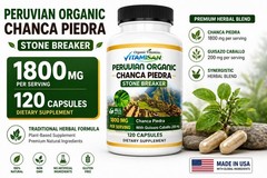 360 Capsules Chanca Piedra Stone Breaker Kidney Stones Dissolver Supplement Peru