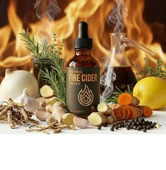 Traditional Fire Cider Tincture 1:3 Potency Extract 10 HERBS – Natural Wellness