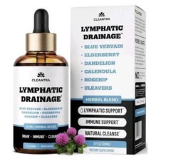 Lymphatic Drainage Drops – Supplement for Lymphatic Support & Detox – 10-in-1…