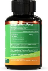 Dandelion Root Supplement 3750mg, 100% Vegetarian, Non-GMO, Gluten Free, 120 Cap