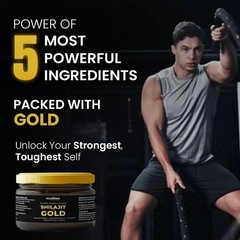 Muditam Ayurveda Shilajit Gold Resin 20g | 24K Gold | Boost Energy & Stamina D39