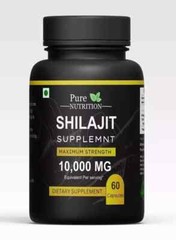 Pure Shilajit 10000mg 60 Caps, Extremely Potent, Fulvic Acid – FREE SHIPPING
