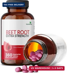 Futurebiotics Beet Root Extra Strength, Non-GMO, 360 Vegetarian Tablets