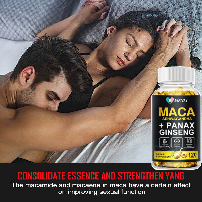 Maca Root Capsules 10000mg, Peruvian Maca Extract for Men & Women 120 Capsules