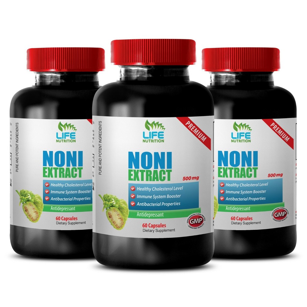 combats inflammation – NONI EXTRACT 500mg – sleep aid pills 3 Bottles