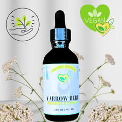 Yarrow Herb Non-Alcohol Extract Organic Natural Liquid Drops 2oz Digestion & Imm