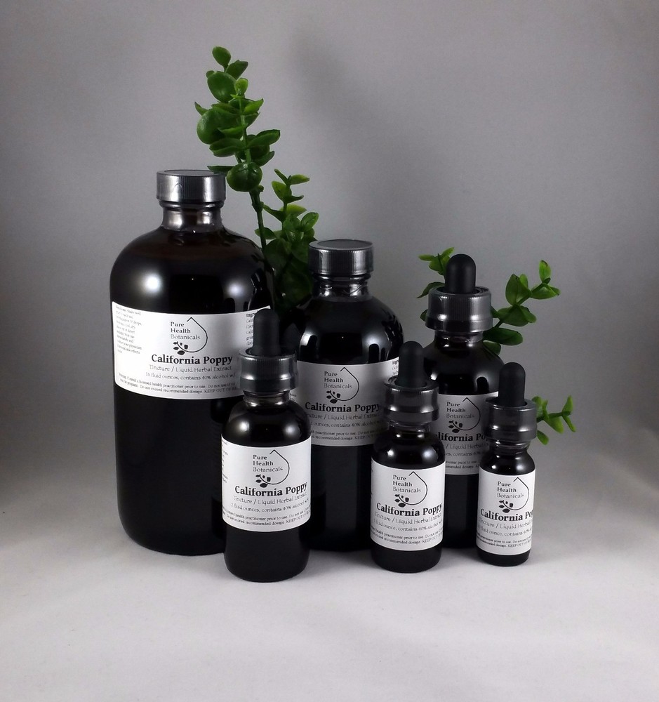 California Poppy Tincture, Extract, Nootropic, Cognitive Support Eschscholzia