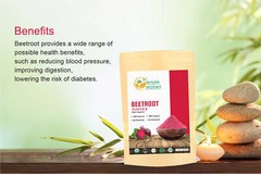 Beetroot Powder Organic for Baking and Smoothies Boost Stamina Gluten Free 5.3oz