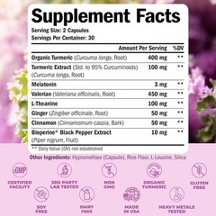 Turmeric Supplement – Curcumin with Black 60 Count (Pack of 1)