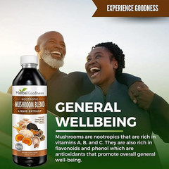 Mushroom Supplements Blends Liquid Extract 12Fl.Oz, Reishi, Chaga, Turkey Tails