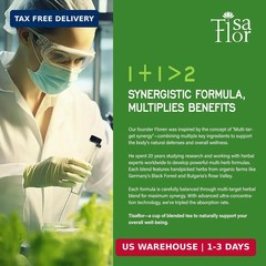TisaFlor Cleavers Herb Lymphatic Drainage Tea Bags, 50Count -Caffeine Free | for