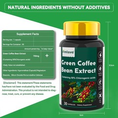 Green Coffee Bean Extract Support Weight Loss Fat Burner Energy Boost 800mg 30ct
