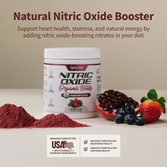 Nitric Oxide Beet Root Organic Powder, Heart & Blood Pressure – Snap Supplements
