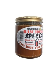 RAW HONEY & GINGER TURMERIC CINNAMON BLACK SEED PROPOLIS & POLLEN 12oz BLACKSEED