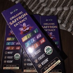 Organic Saffron Extract 2 Fl Oz Lot Of 4 Boxes New Sealed 8 Oz Total Mood Focus