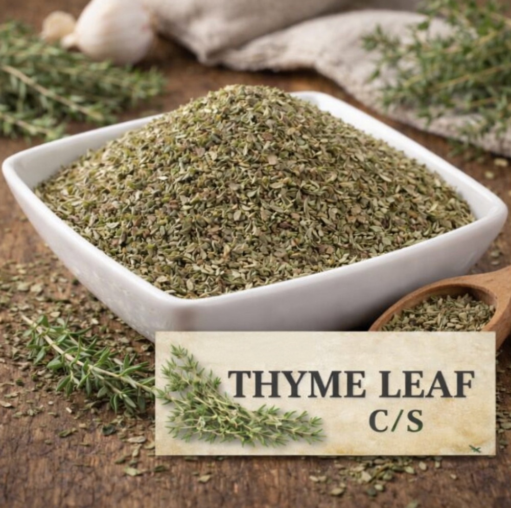 Thyme Leaf C/S Cut & Sifted Thymus vulgaris Dried Herb Tea Bulk USA Ship