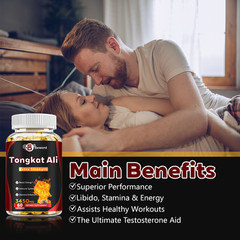 1-3PCS 3450mg TongkatAli Extract 200:1 Strong Natural Testosterone Booster