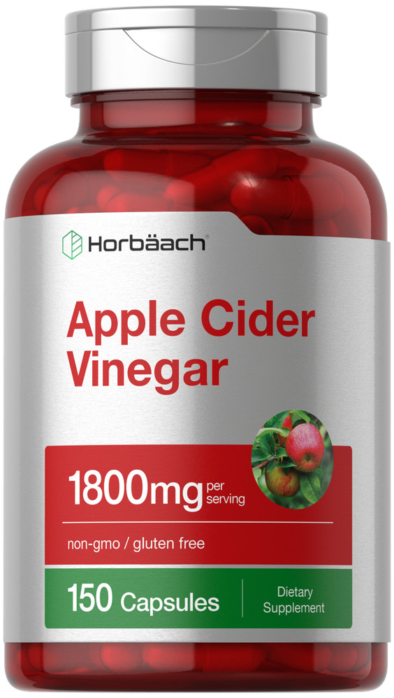 Apple Cider Vinegar Capsules | 1800mg | 150 Pills | Non-GMO | by Horbaach