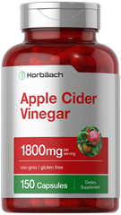 Apple Cider Vinegar Capsules | 1800mg | 150 Pills | Non-GMO | by Horbaach
