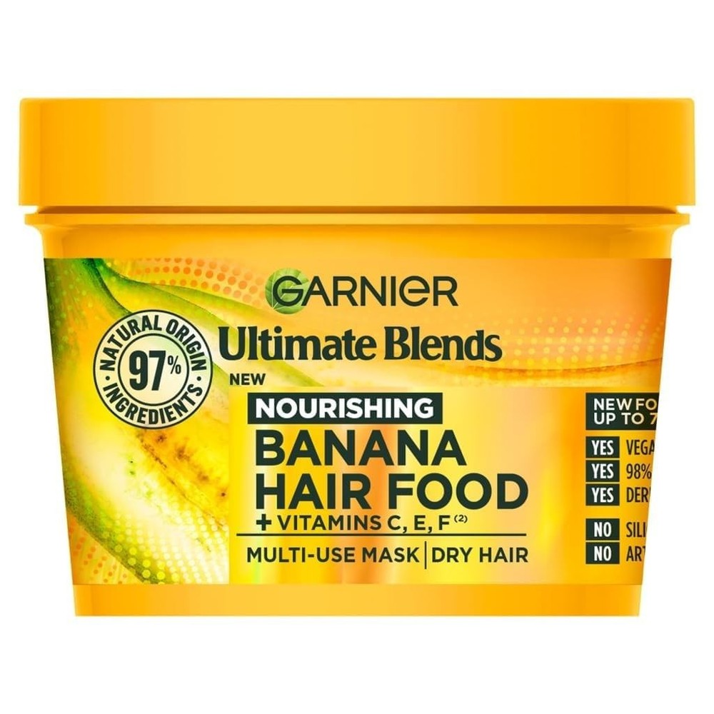 Garnier Ultimate Blends Hair Food Banana 3-in-1 Dry 13.7 Fl Oz (Pack of 1)