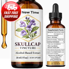 Skullcap Tincture Liquid Extract Stress Relief Herbal Drops 30 ml (1 fl oz)